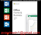 Commercial Microsoft Office 2019 Home And Business , Office 2019 Home Business Retail Box Disc supplier
