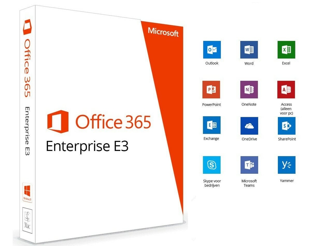 Enterprise E3 Microsoft Office 365 Key Code At Least 4 GB Windows Hard Drive supplier