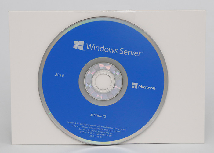 DVD Media Software Licence Key Original Windows Server 2016 Standard OEM COA Sticker 64 Bit supplier